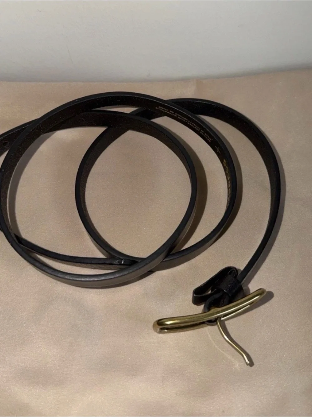 EXPRESS Fashion woman's genuine leather  belt black tone
